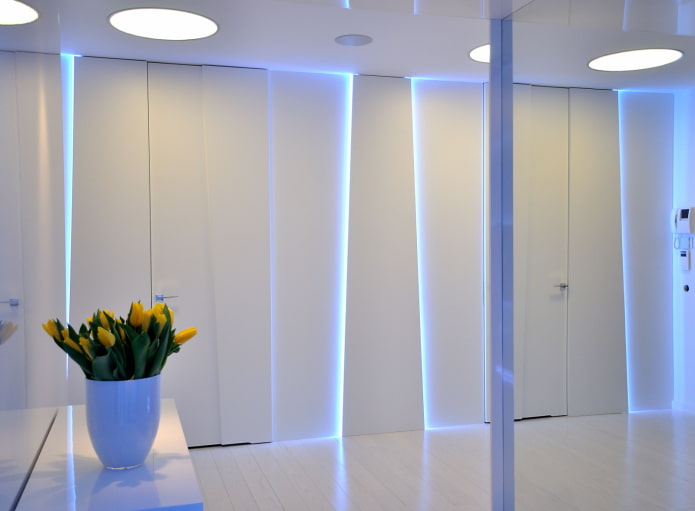 illuminazione delle pareti interne