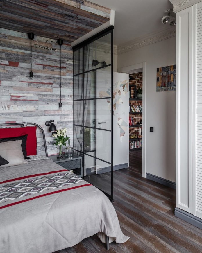divisorio nell'interno della camera da letto
