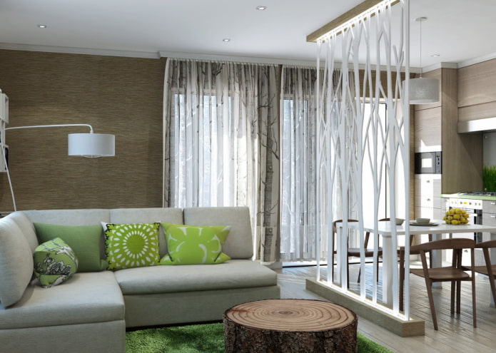 parete divisoria per interni in eco-style
