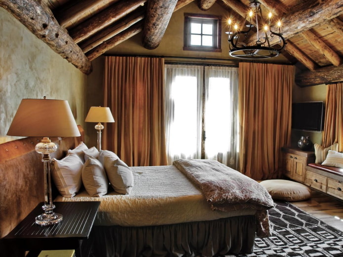 camera da letto in stile country inglese