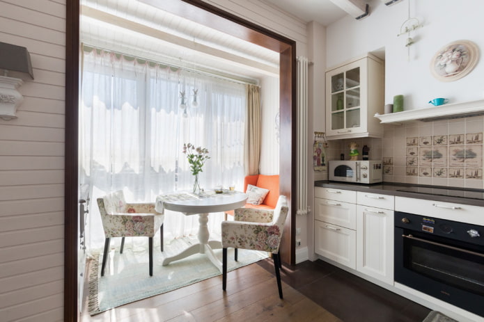 zonizzazione della cucina con arco