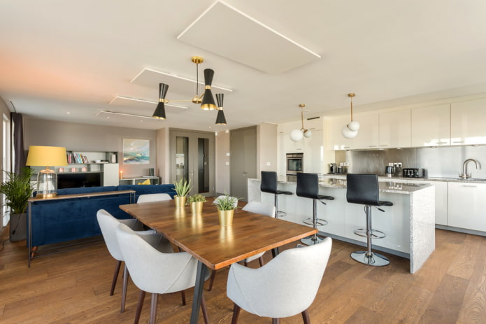 tavolo in legno per interni in stile moderno