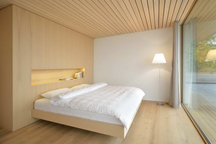 soffitto in legno minimalista