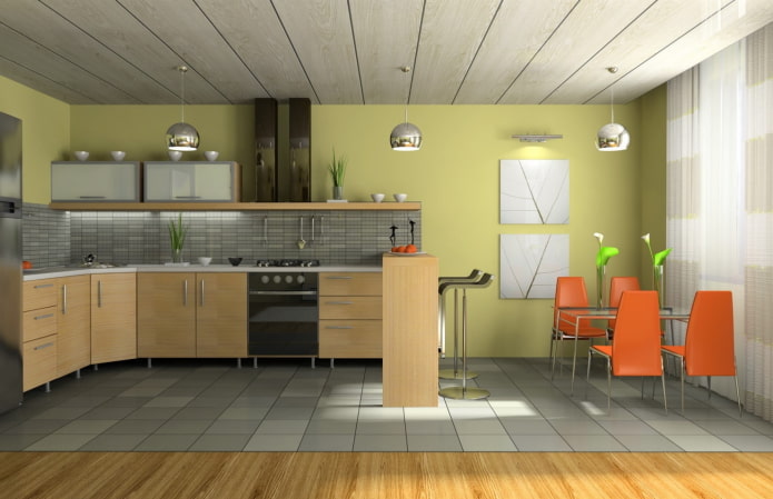 pannelli in legno mdf in cucina