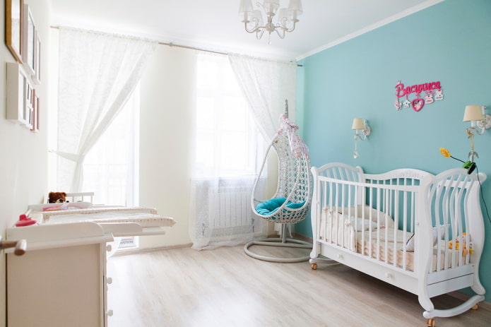 decorazione dell'interno della cameretta di un bambino