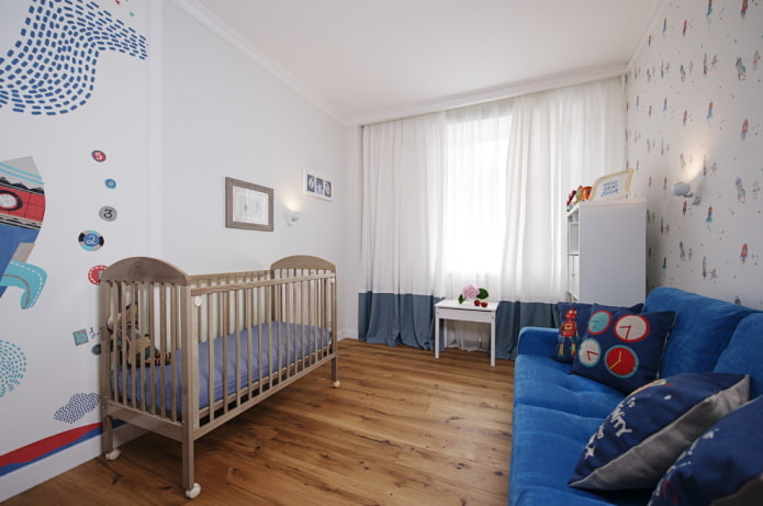 decorazione all'interno della cameretta di un bambino