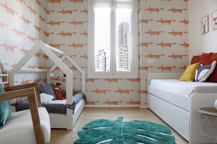 camera da letto per due bambini di età diverse