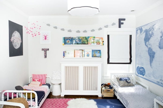 camera da letto per due bambini di età diverse