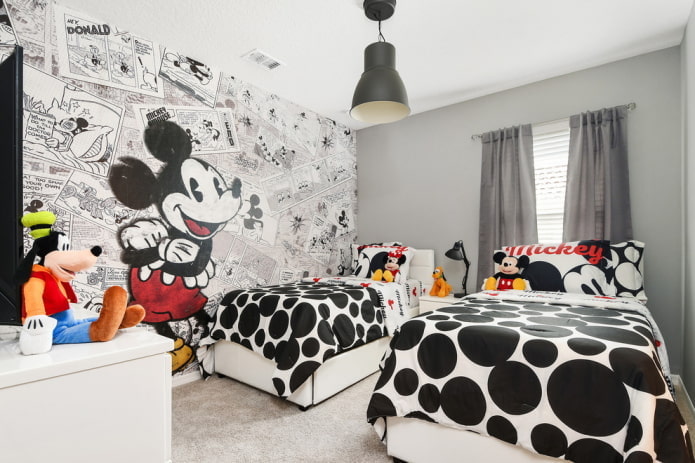 camera da letto per bambini di sesso diverso della stessa età