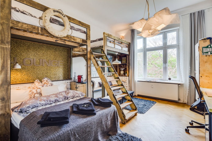 arredamento camera da letto per tre ragazzi