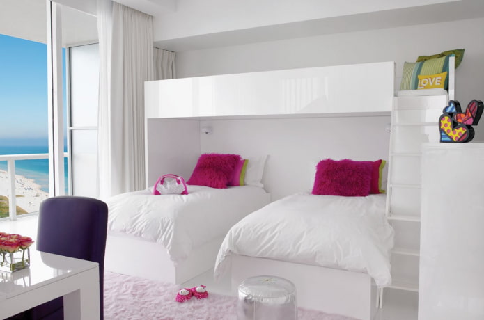progetto per camera da letto per tre bambine