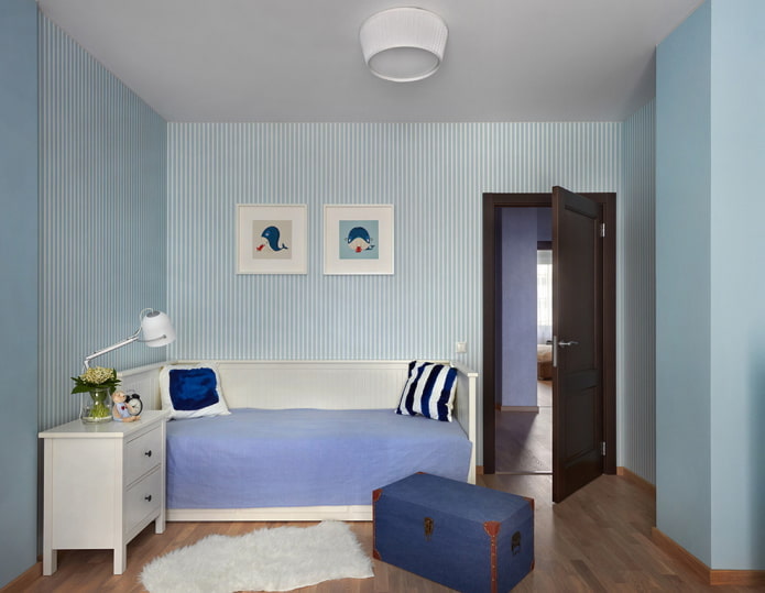 decorazione di una cameretta per bambini in stile marino