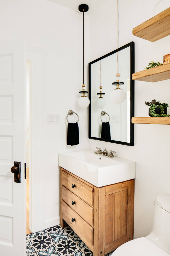 Stile scandinavo in bagno