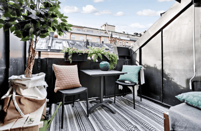 progettazione balcone aperto