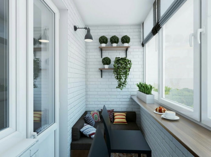 progettazione di un balcone chiuso