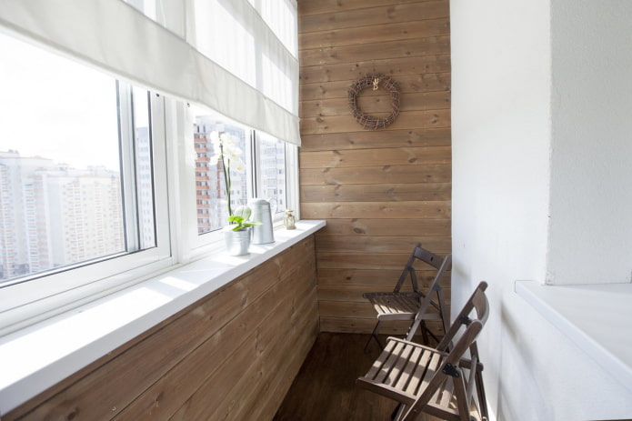 decorazione murale all'interno del balcone
