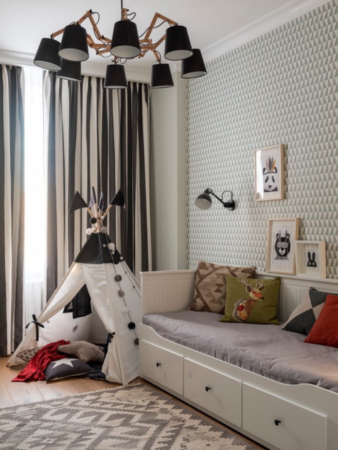 teepee nella cameretta per bambini