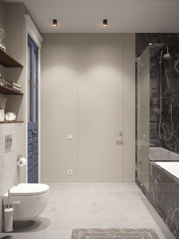 interno di un bagno con WC