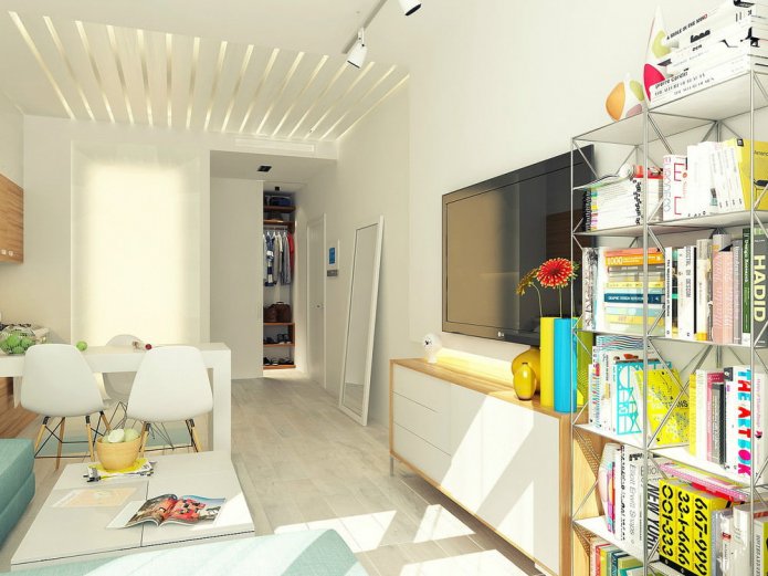 progetto di design di uno studio di 29 mq.