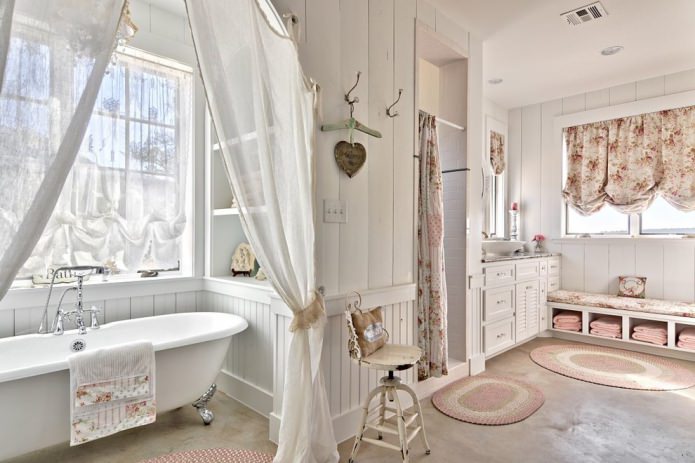 bagno shabby chic