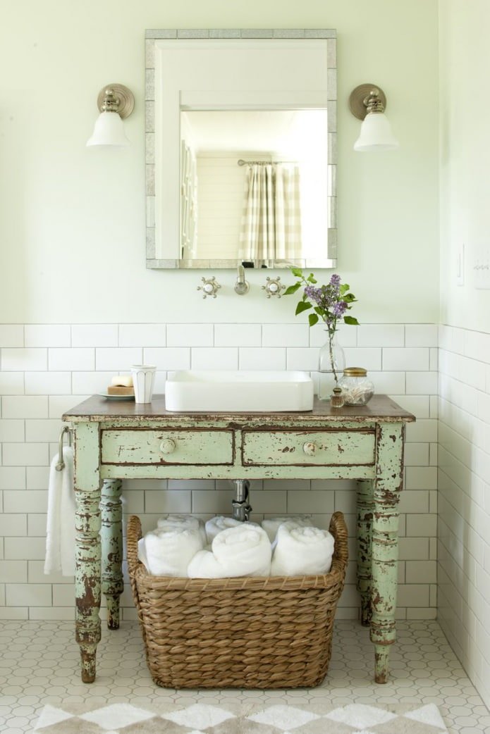 bagno shabby chic