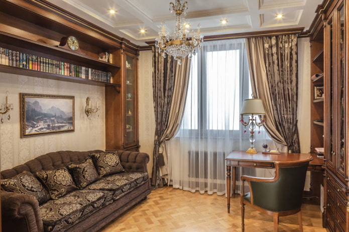 interno di uno studio in stile classico