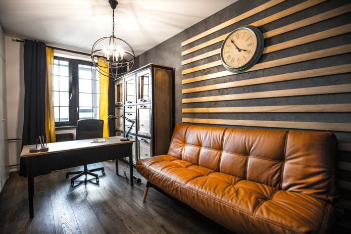 interno studio in stile loft