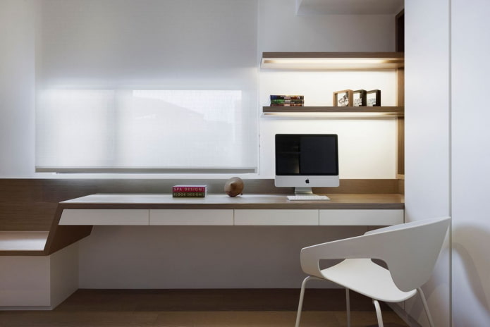 interno di studio minimalista