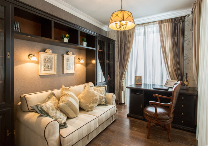 interno di uno studio in stile provenzale