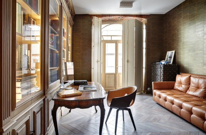 interno studio in stile loft