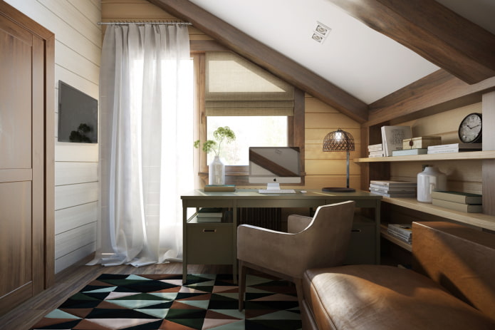 studio in mansarda all'interno