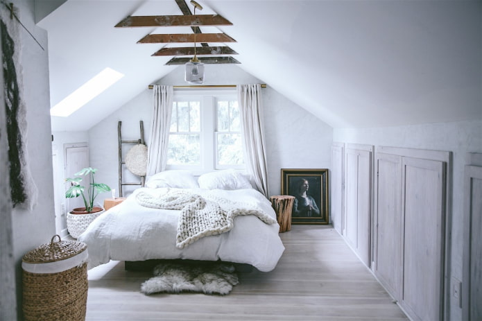 camera da letto in stile scandinavo