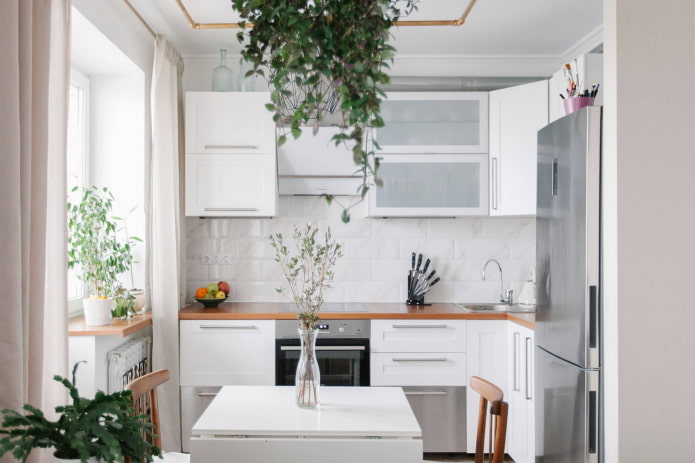 mini cucina bianca