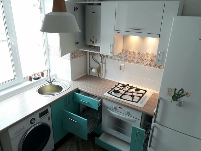 lavatrice in cucina