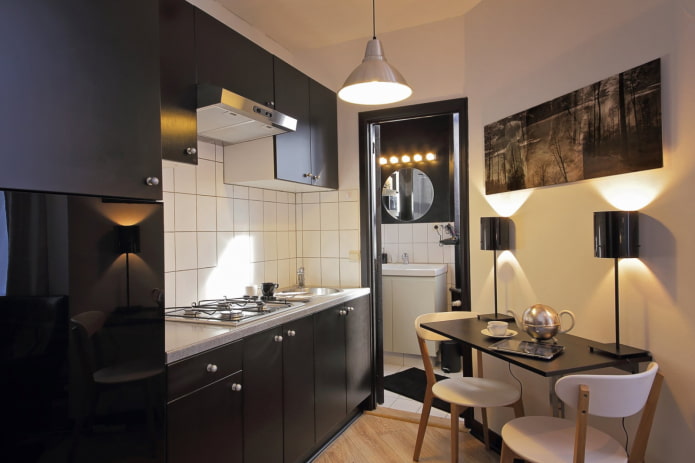 illuminazione di una cucina di 5 mq