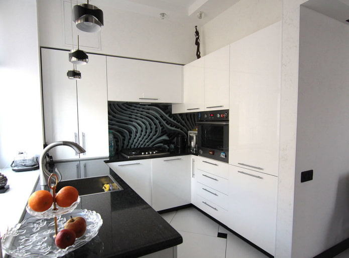 interno della cucina di 6 metri quadrati