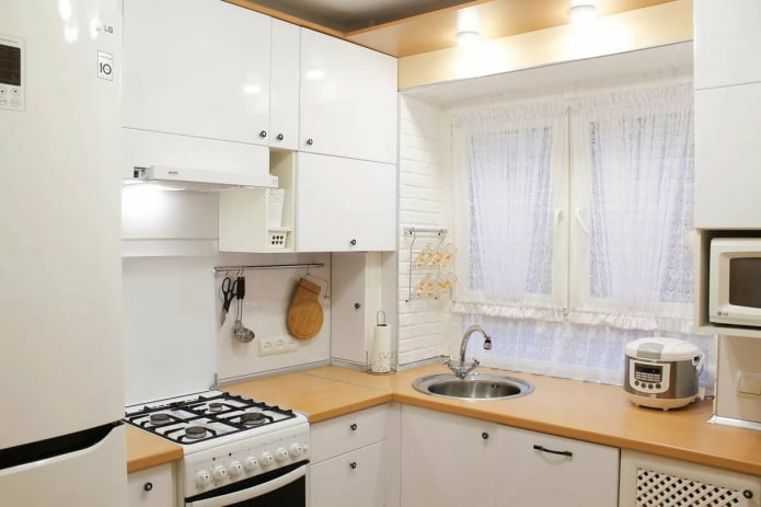 interno cucina di 6 metri quadrati