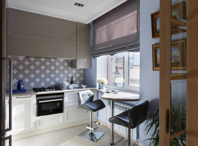 interno cucina di 6 metri quadrati