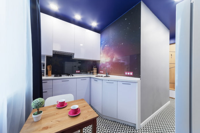 illuminazione in una cucina di 6 metri quadrati