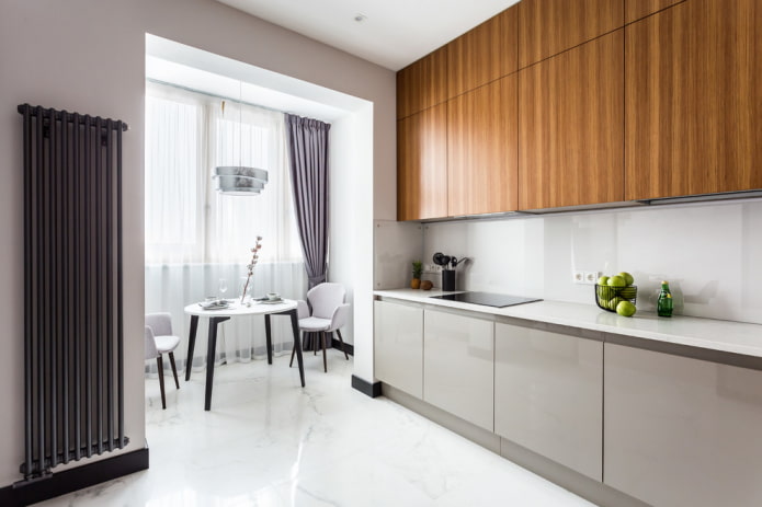 Planimetria cucina con balcone
