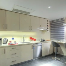 Progettazione della cucina con bancone da bar: 60 foto moderne dell'interno -12