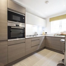 Progettazione della cucina con bancone bar: 60 foto moderne dell'interno -3
