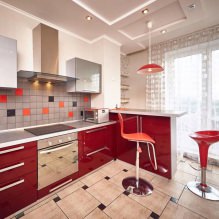 Progettazione della cucina con bancone bar: 60 foto moderne dell'interno -4