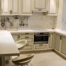 Progettazione della cucina con bancone da bar: 60 foto moderne dell'interno -8