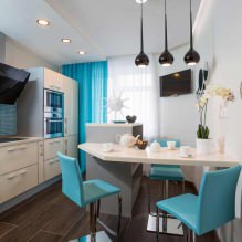 Progettazione della cucina con bancone bar: 60 foto moderne dell'interno -5