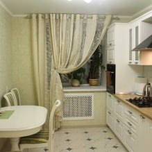 Progettazione della cucina con carta da parati verde: 55 foto moderne dell'interno-11