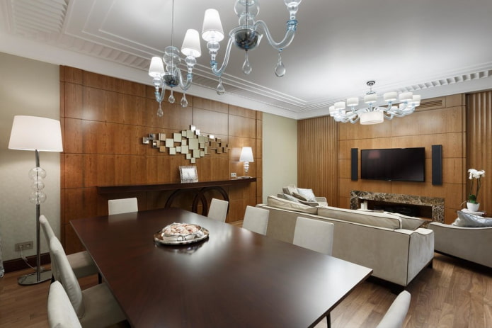 progettazione dell'illuminazione all'interno di stanze combinate