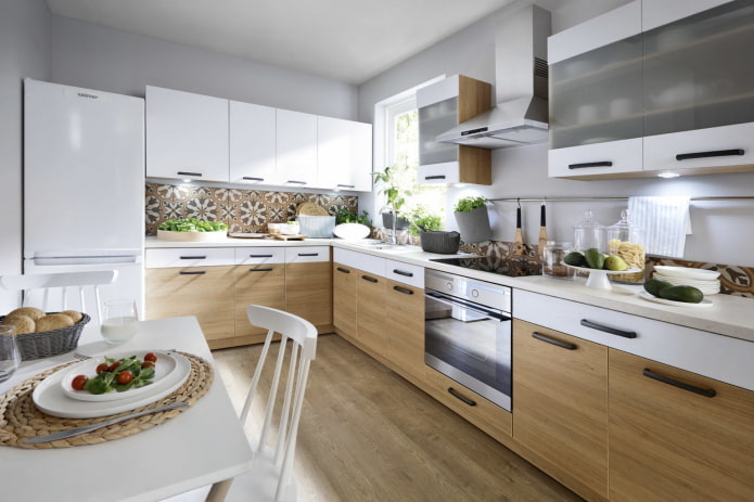 disposizione cucina ad angolo