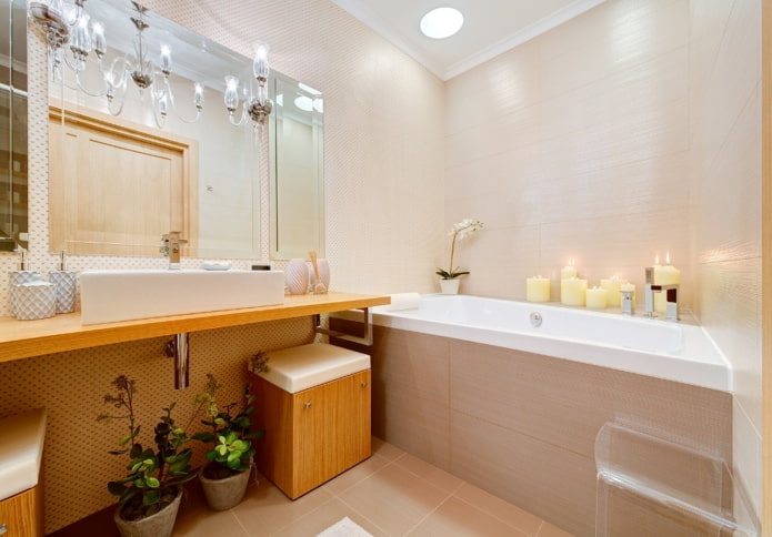 design del bagno all'interno di un appartamento di 100 metri quadrati