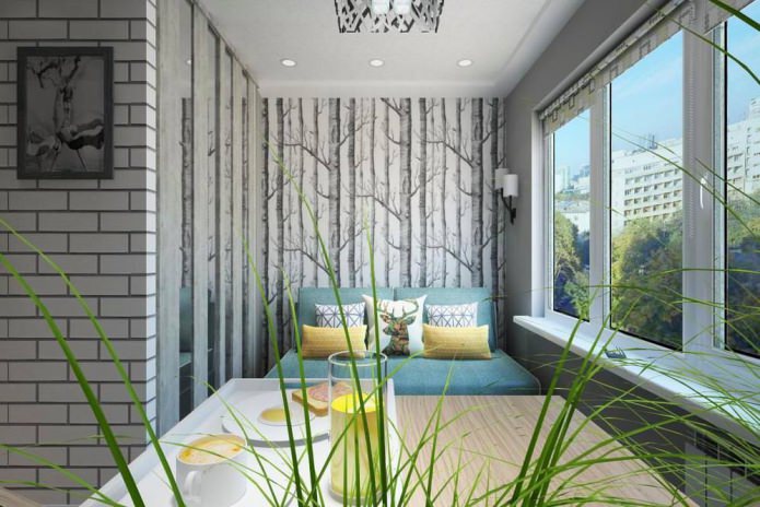 foto del design del monolocale di 14 mq